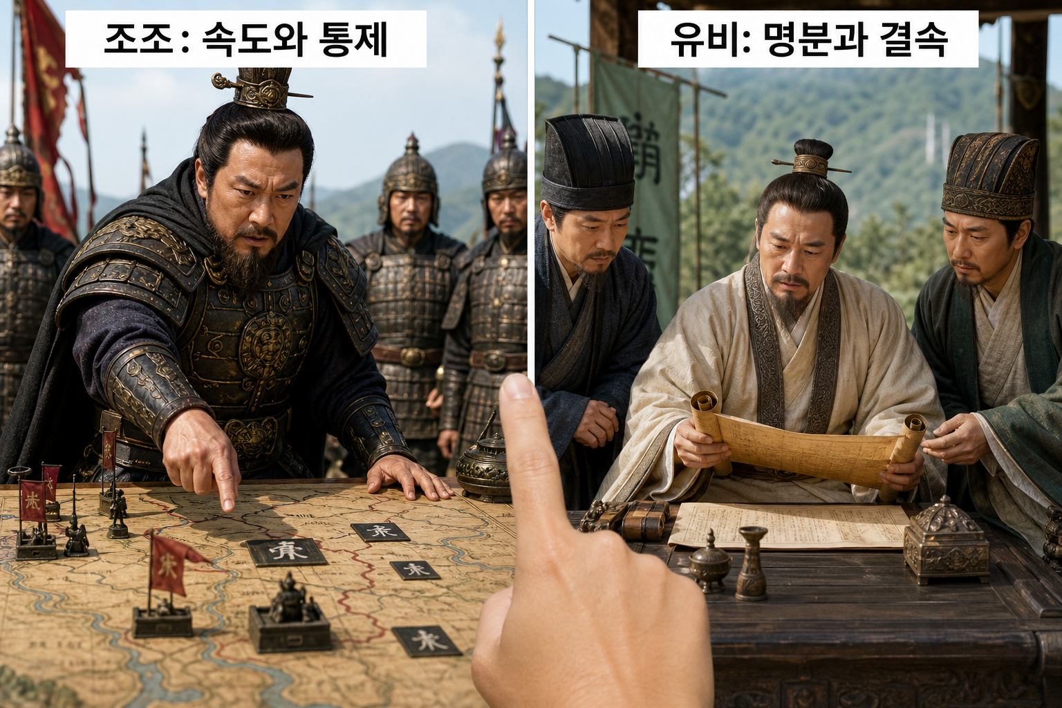 삼국지 비교: 조조와 유비의 의사결정 스타일 비교 분석